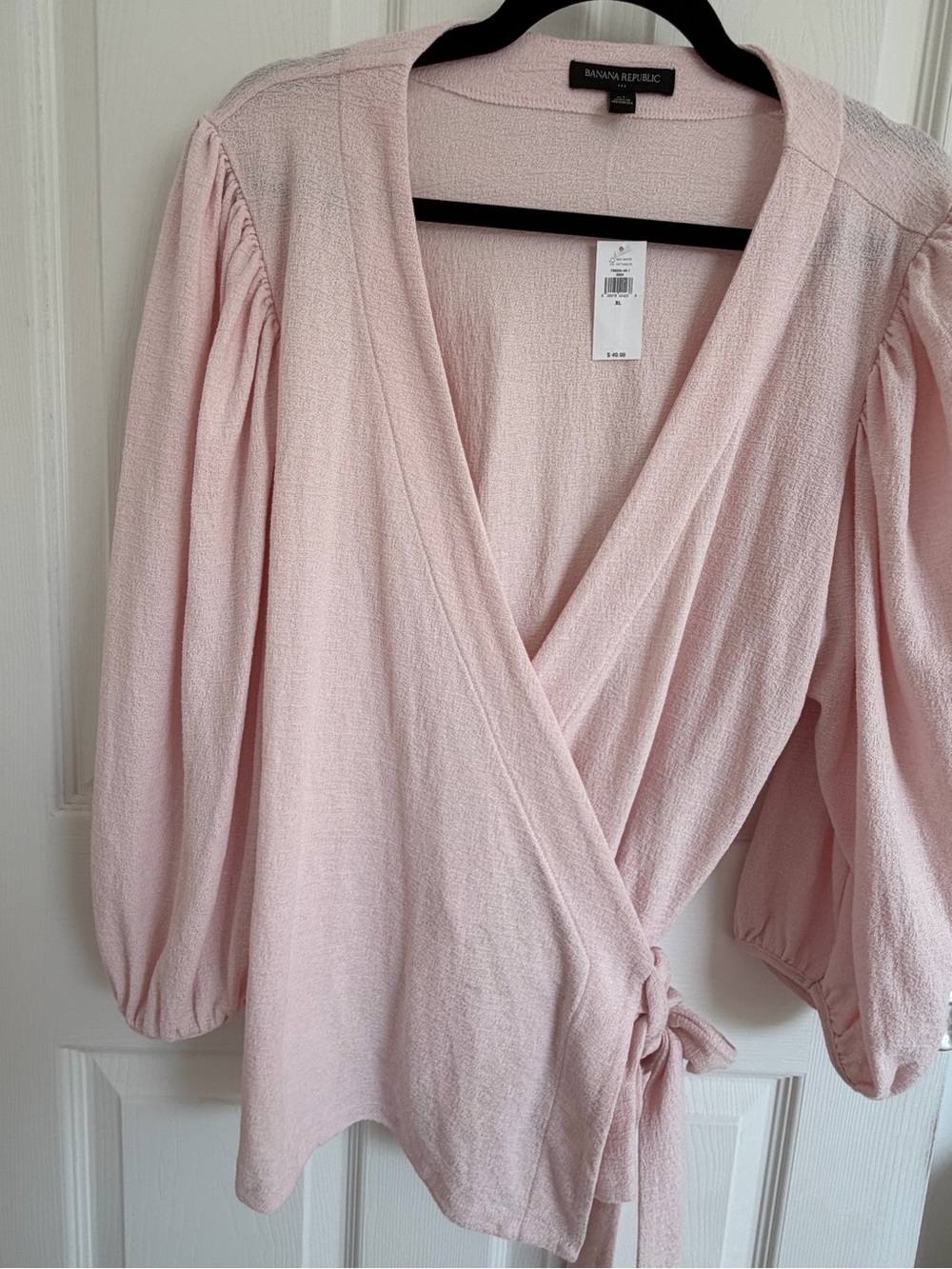 Banana Republic Light Pink Textured Knit Top